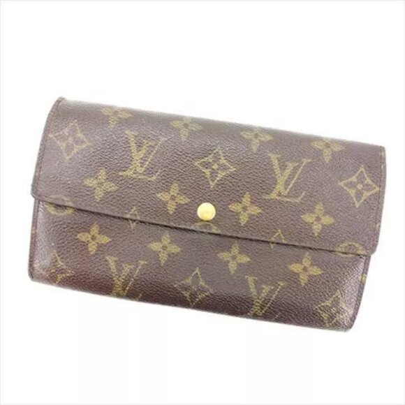 Louis Vuitton Wallet Purse Monogram Brown Woman Authentic Used Y852 - Picture 1 of 5